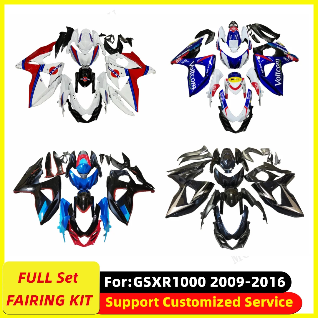 

Для GSXR1000 2009-2016 GSX-R1000 K9 2010 2011 2012 обтекатель подходит для литья под давлением мотоцикла, полный комплект обтекателей из АБС-пластика zxmt