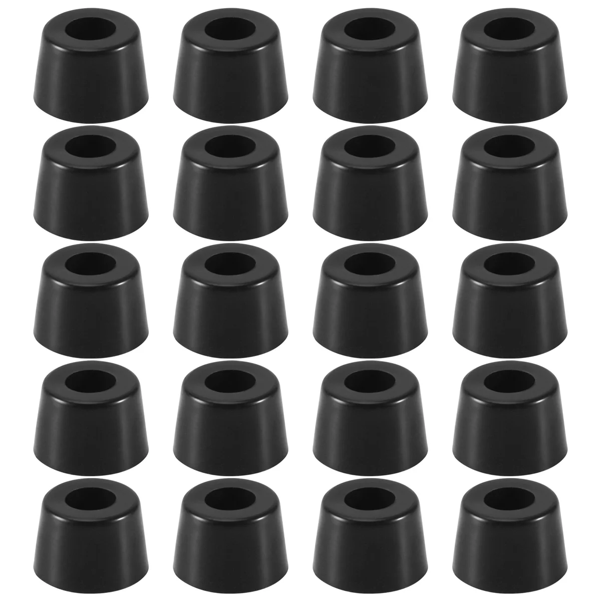 Rubber Anti Vibration Isolator Absorber Base Foot Pad 20Pcs Black