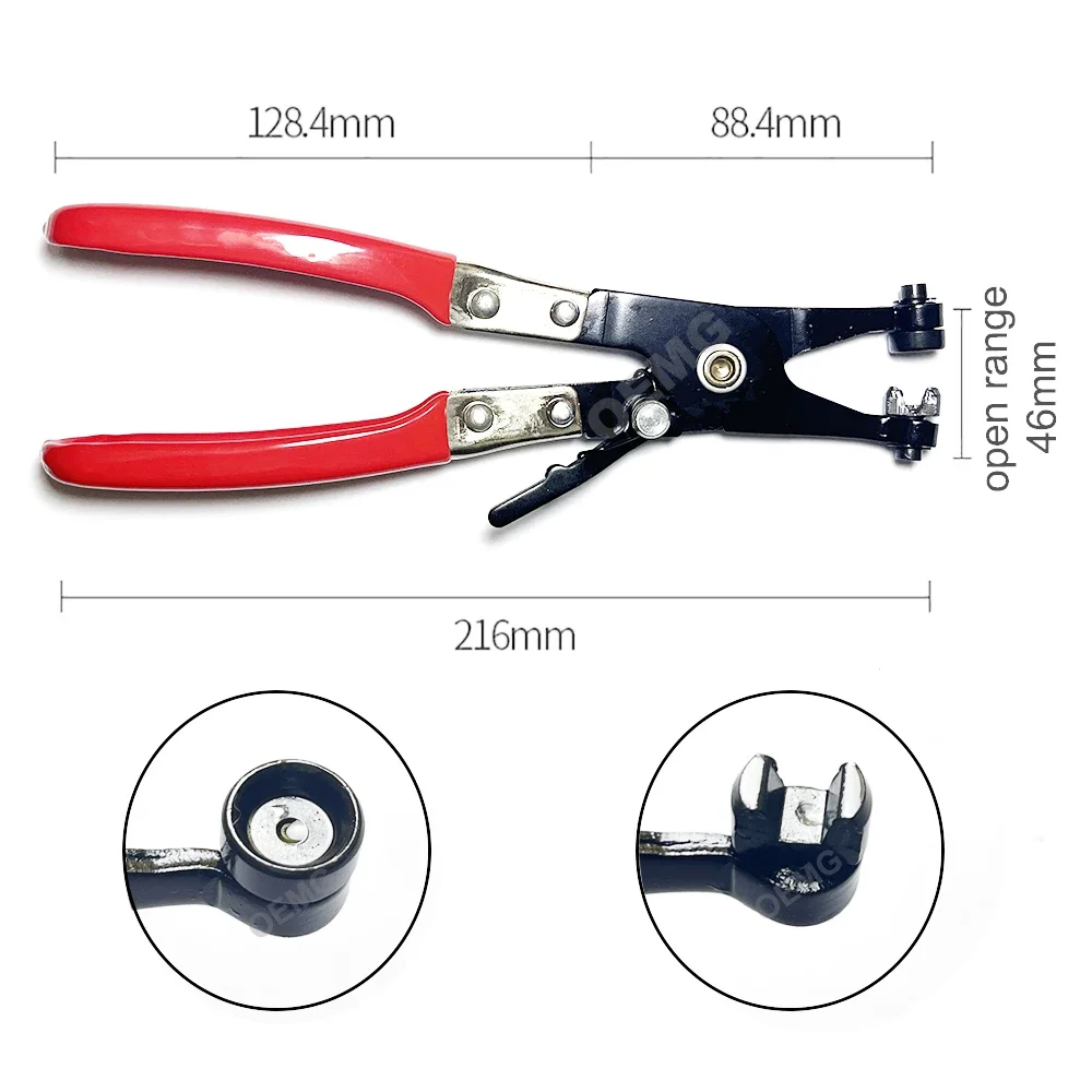 Car Hose Clamp Pliers Auto Water Pipe Removal Tools Wire Long Reach Hose Clamp Pliers For Fuel Oil Water Hose Hand Tool