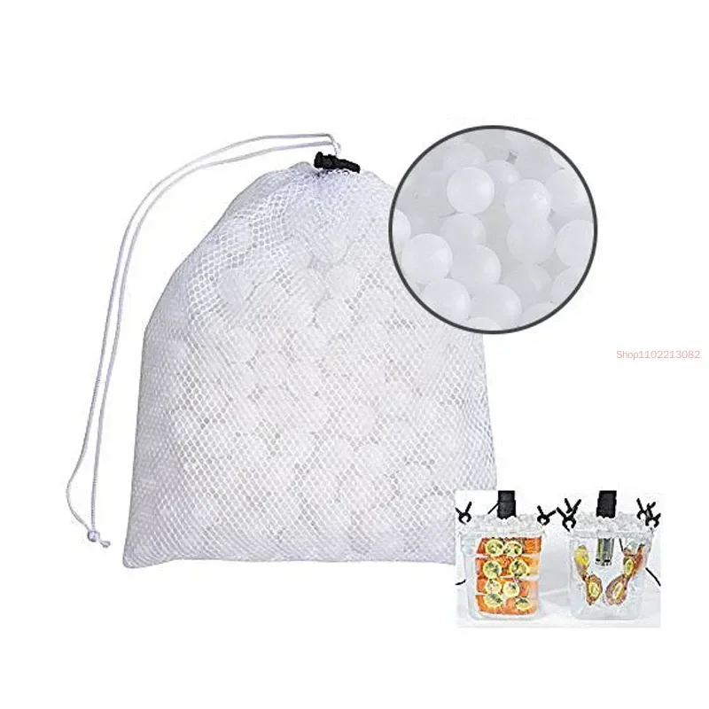 

Новые шарики для приготовления пищи Sous Vide без BPA 20 мм 250 шариков с сетчатым сушильным мешком для приготовления пищи Anova Joule Cookers Water Bath Cooking and Sous Vid