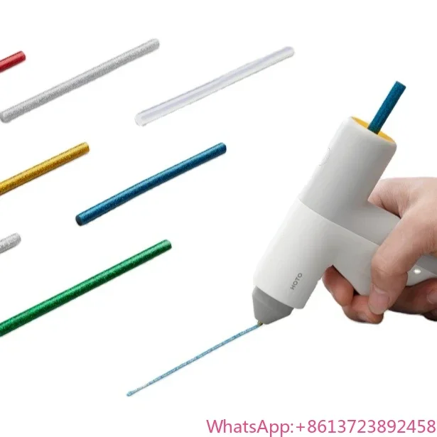 

HOTO DIY School Home Quick Repairs Creative Arts & Crafts Mini Melt Glue with 10 PCS Hot Glue Sticks Heating Fast