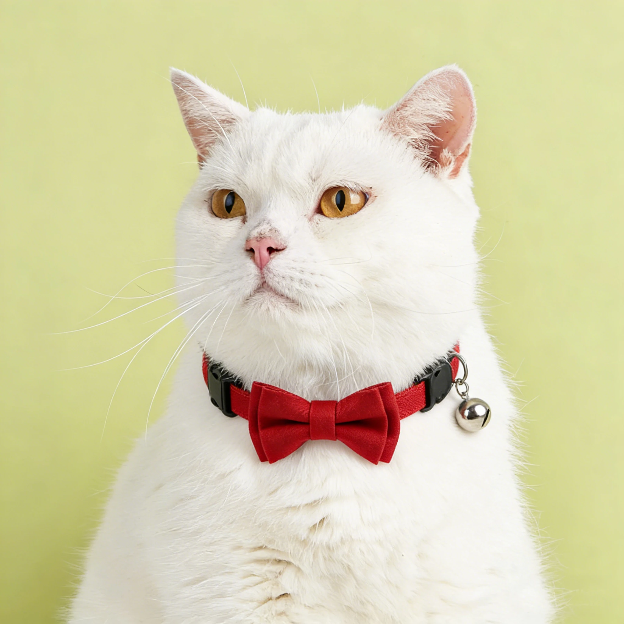 SucadoPet Katzenhalsband mit Roter Fliege Schnellverschluss Valentinstag Hochzeit Party Breakaway Katzenhalsband Schleifendesign Haustierzubehör – Detail 7