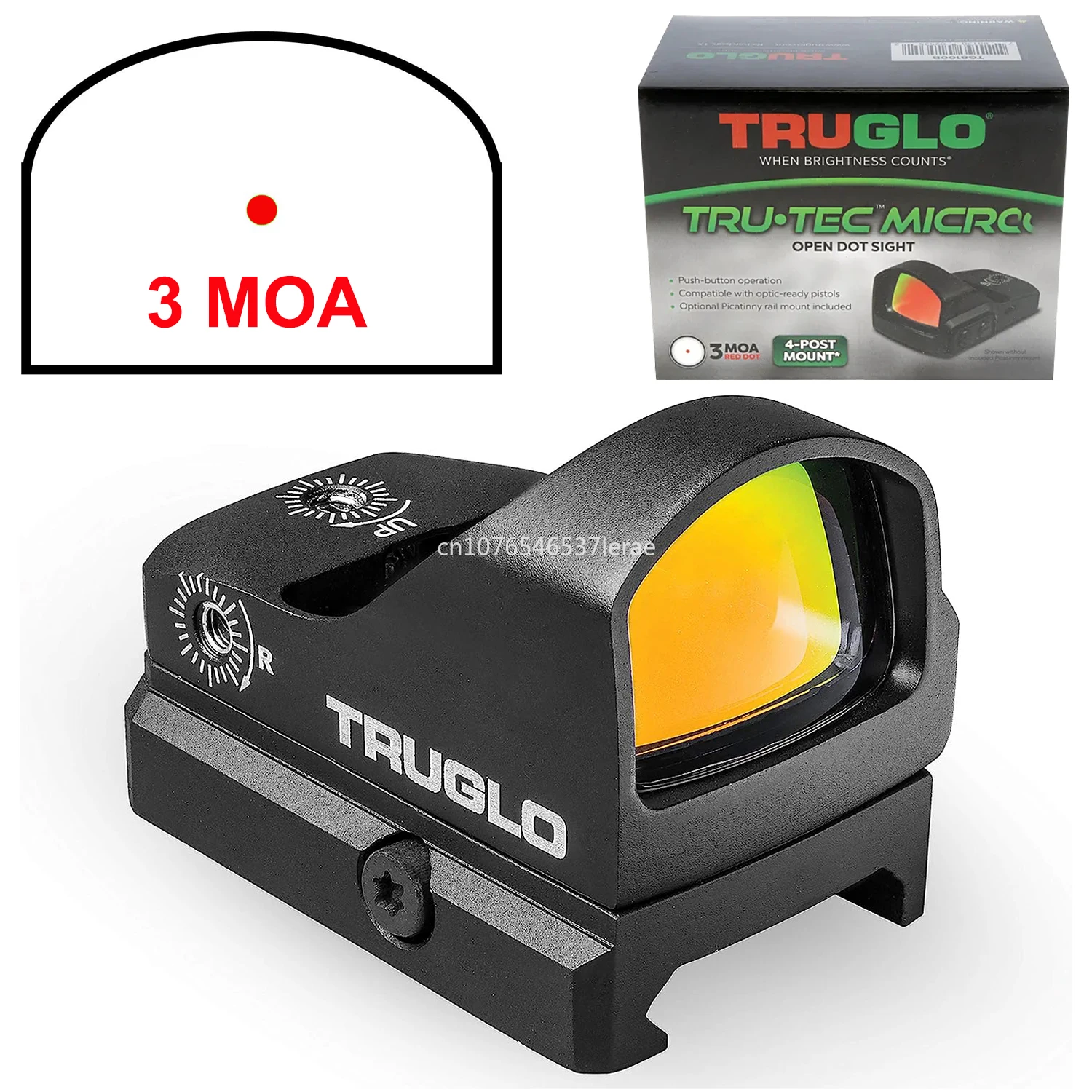 

Оригинальный коллиматор TRUGLO 28-tec 3 MOA Red Dot, компактный коллиматор с автоматическим отключением без параллакса, с рельсовым креплением 20 мм