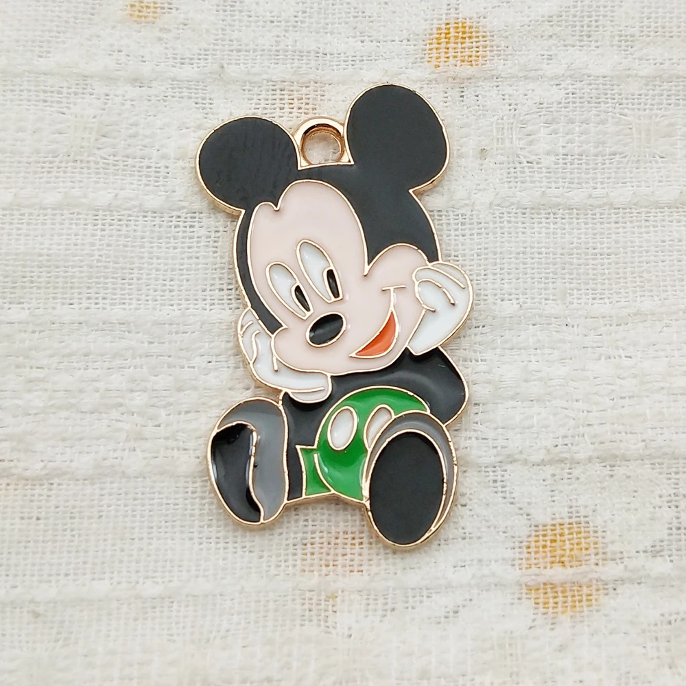 10 قطعة سحر الكرتون لصنع المجوهرات المينا القرط الهاتف المفاتيح سوار قلادة Diy بها بنفسك اكسسوارات سبيكة معدنية مطلية بالذهب #2