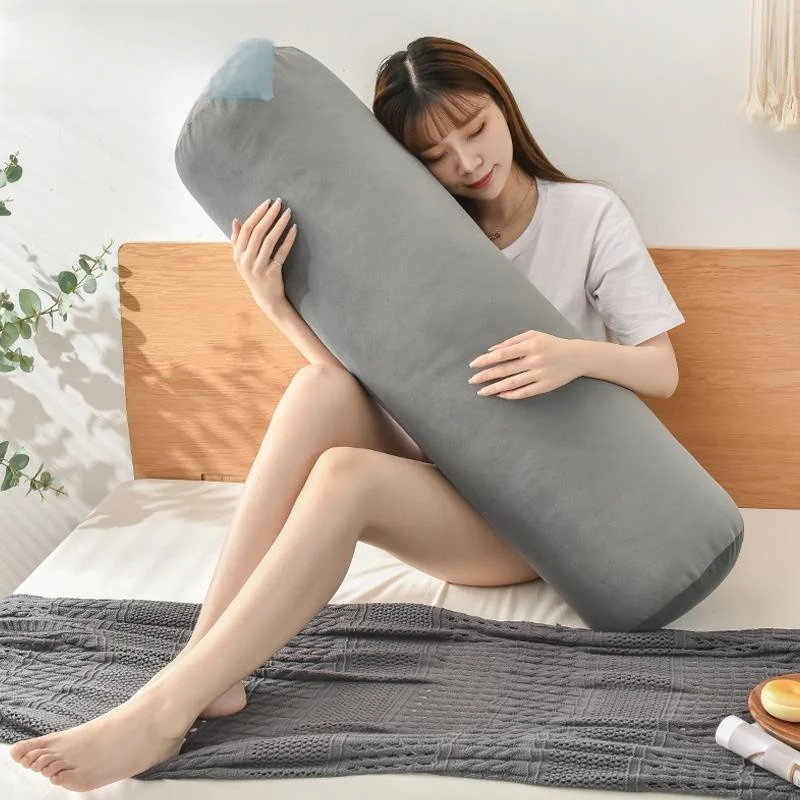 

Modern Minimalist Bedside Cylindrical Pillow round Leg Clamp Pillow Removable Cover Long Strip Pillow for Pregnant Women Side...
