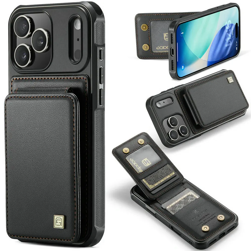 Luxus Fall Für iPhone 17 Pro 5G RFID Blocking Leder Zurück Abdeckung Für iPhone Air 17 16 15 14 13 12 11 Pro Max 16E 16 Plus Funda