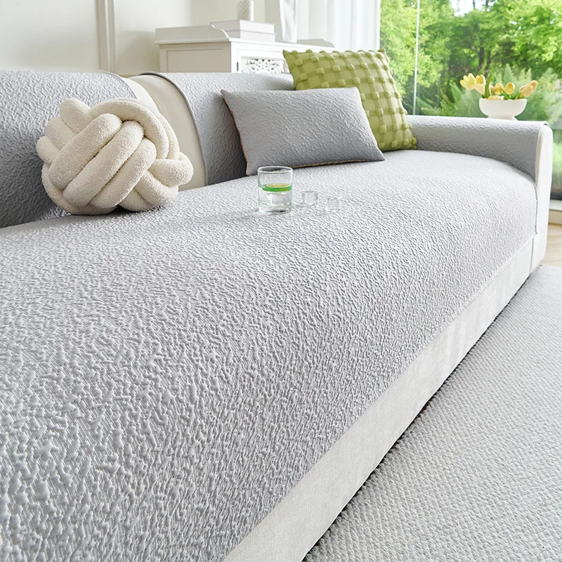 Summer Cooling Fabric Sofa Cover Universal Non-Slip Living Room Couch Slipcover Cool Feeling Sofa Towel Mat