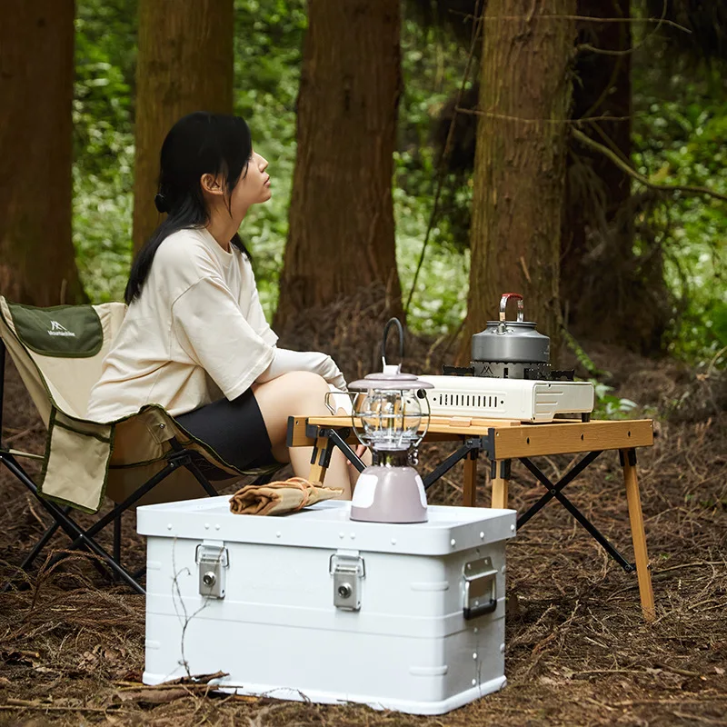 

New aluminum box, outdoor aluminum box camping portable, lightweight, wear-resistant, corrosion-resistant aluminum alloy storage