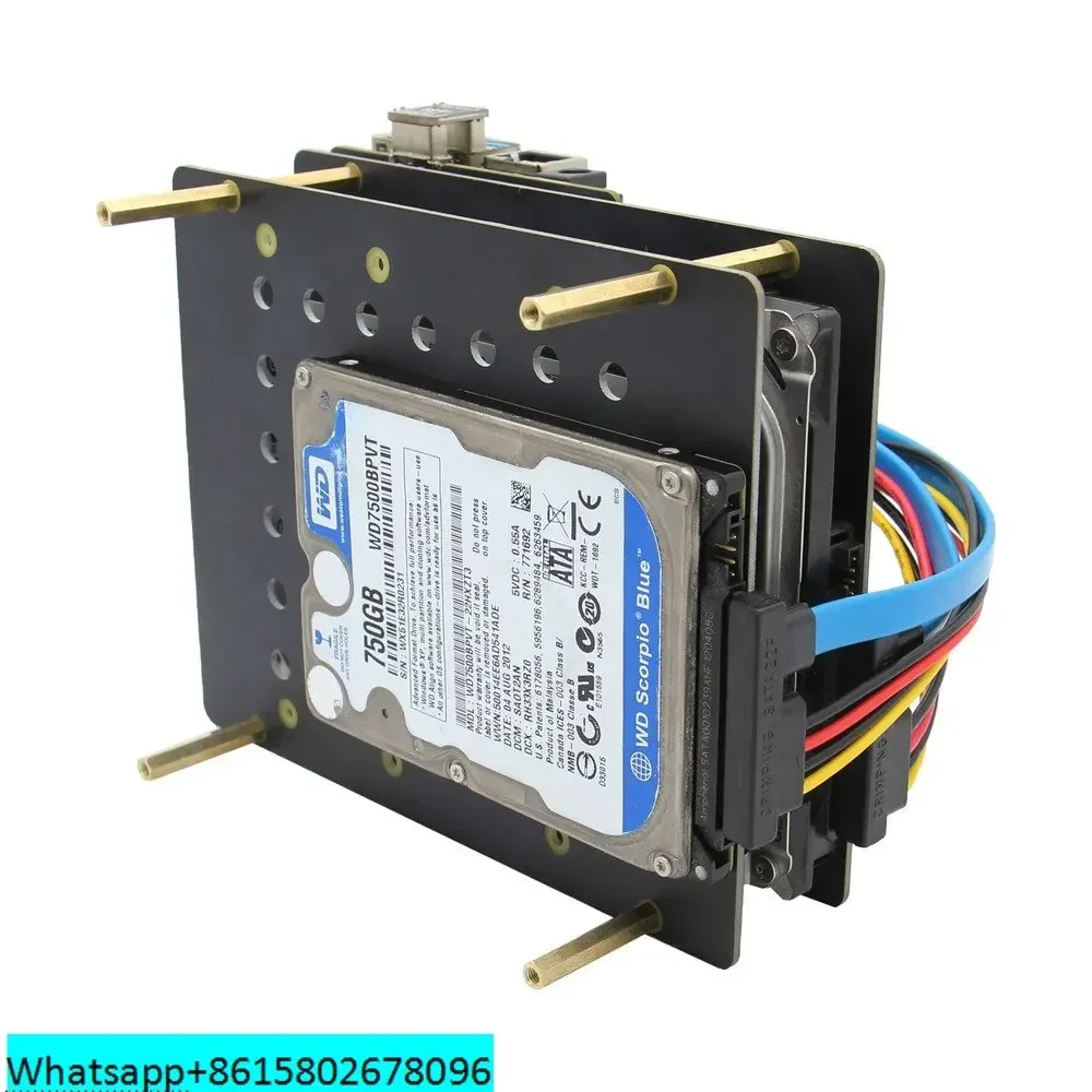 

4 Papan Ekspansi Penyimpanan Hard Disk Antarmuka SATA Ganda X880 2.5 Inci 3.5 Inci Dapat Dicocokkan Sesuka Hati