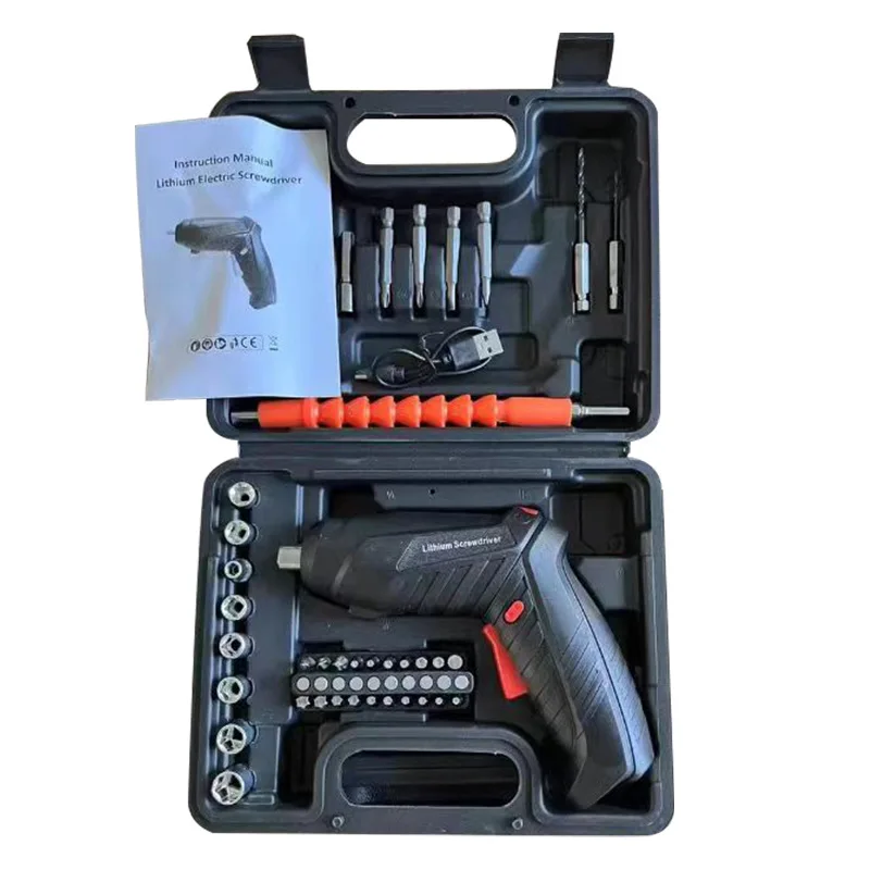 

Jugong Household Rechargeable Mini Electric Drill Set Automatic Screwdriver with Variable Speed for Tools Lithium Battery