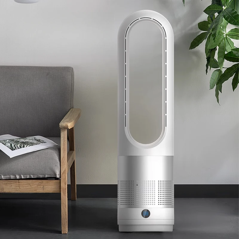 

Dual-Purpose Air Purifier Fan with Silent Heating, Space-Saving Vertical Circulation System, Energy-Efficient Room Warmer