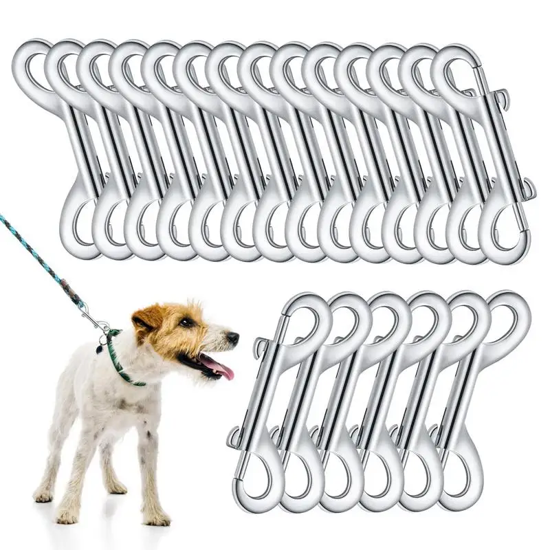 Double-ended Bolt Buckle Multipurpose Zinc Alloy Bolt Snaps Double Sided Trigger Chain Key Holder for Water Bucket Dog Leashes