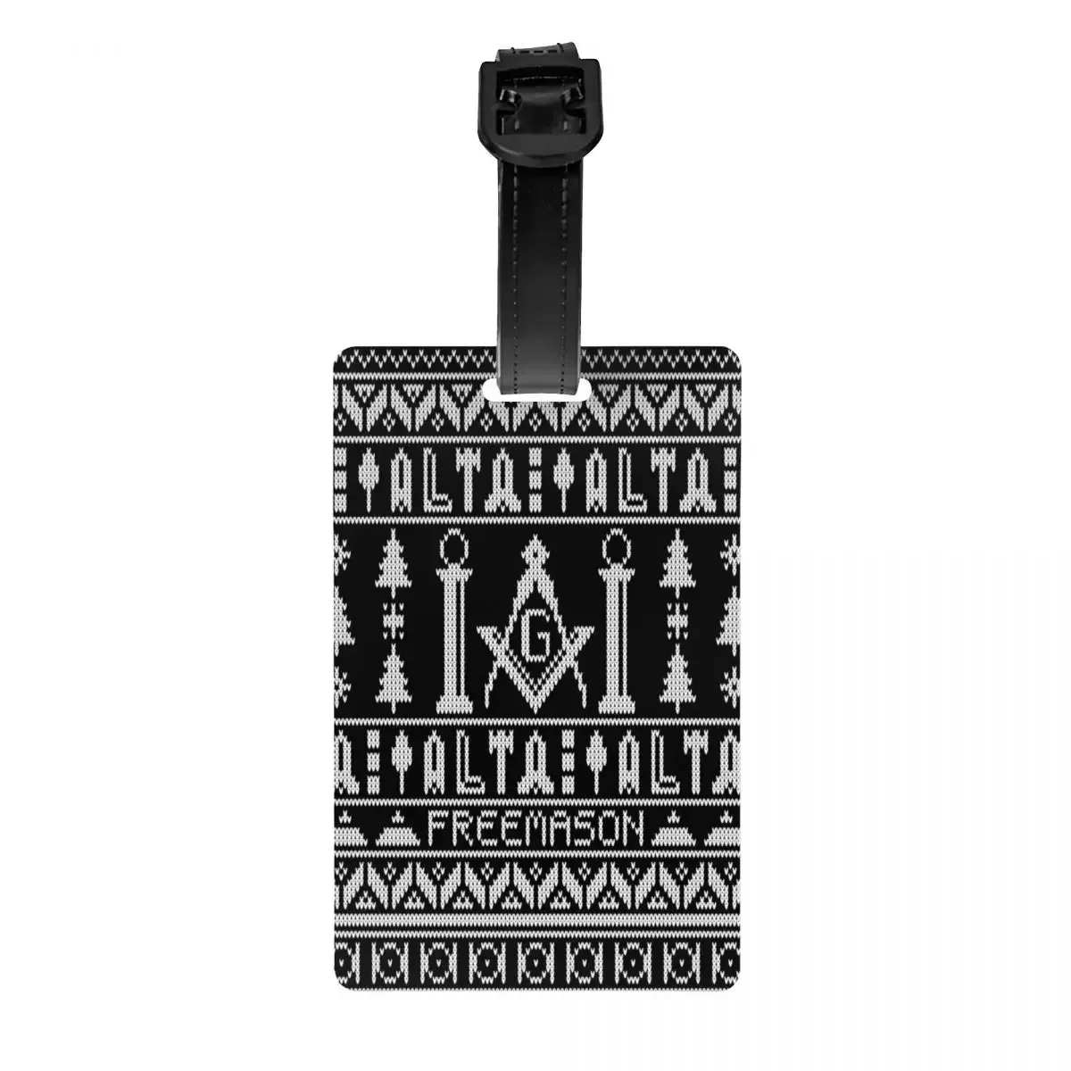 

Custom Masonic Mason Freemason Pattern Luggage Tags For Suitcases Fashion Baggage Tags Privacy Cover Name ID Card