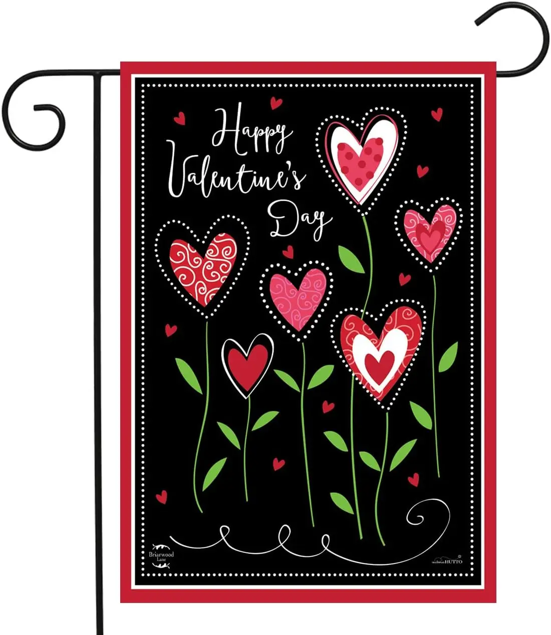 Briarwood Lane Valentine's Flowers Valentine Garden Flag - 12