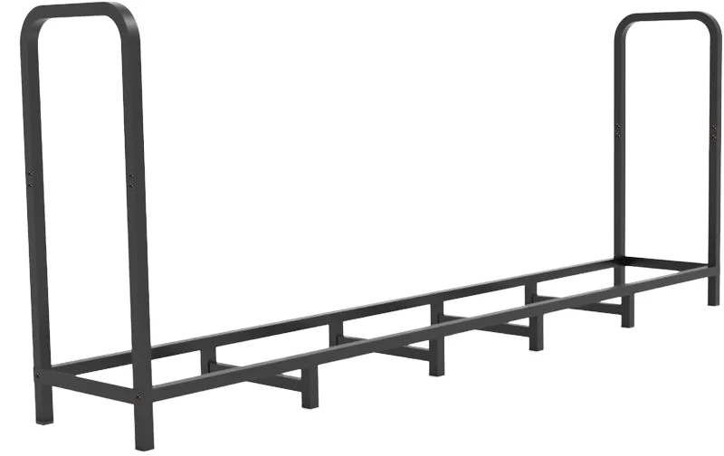 Iron Durable Traditional 4ft Outdoor Firewood Log Rack Storage For Villa
