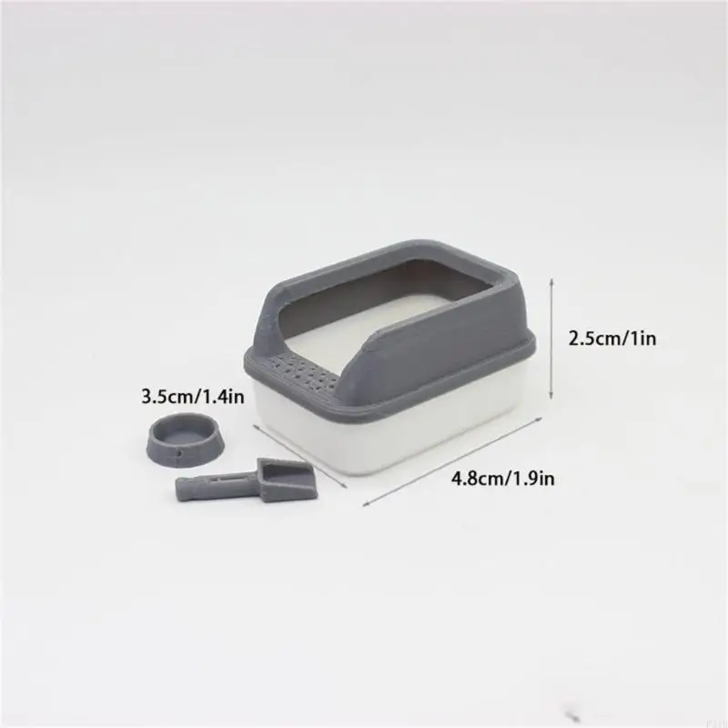 Dollhouses Box Pet Box Modelo Pet Supplies 1:12 Teenager Girls Girls Kid Dollhouses Decorações Playset brinquedo P31B