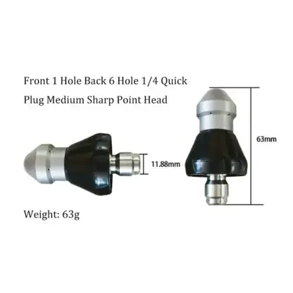 Cleaning Machine Accessories High Pressure Sewer Pipe Dredging Water Mouse Nozzle