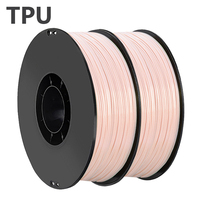 250g 500g 3D Printer Flexible Filament TPU Skin color Black Elastic Flexible Rubber Material Roll Flex Vacuum Packaging 1.75mm