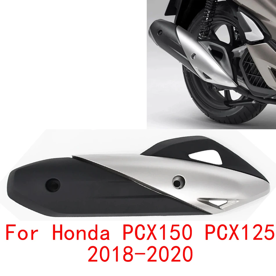 

PCX 150 125 Motorcycle Exhaust Pipe Cover Cowl Protector Heat Shield Guard Protective For Honda PCX150 PCX125 2020 2019 2018