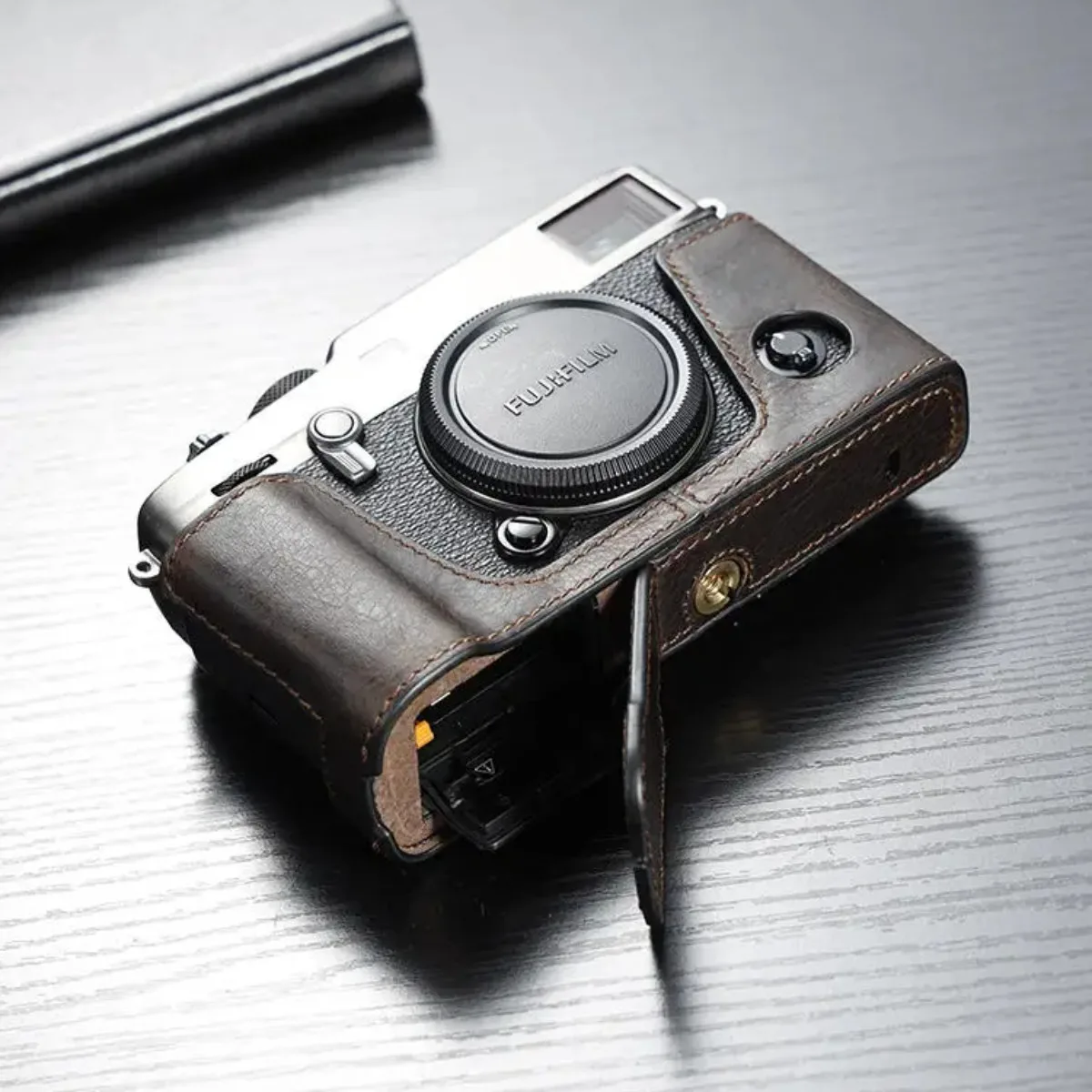 Vintage Echtes Leder Kamera Tasche Tasche Schutzhülle Abdeckung Basis Gürtel Für Fuji Fujifilm X-PRO3 XPRO3 XPRO2 X-PRO2