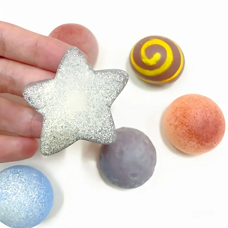 Squishy Mini Eight Planets Mochi Fidget Toys Mini Astronaut Squishies Soft Squeeze Toys Kawaii Stress Relief Toys Party Favors