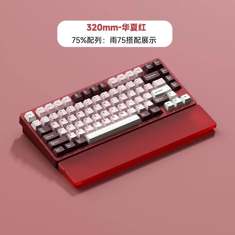 Custom Acrylic Transparent Ergonomics Hand Rest COLOR BAR Anti Slip Comfortable 75 80 98 Palm Rest for Keyboard Accessories