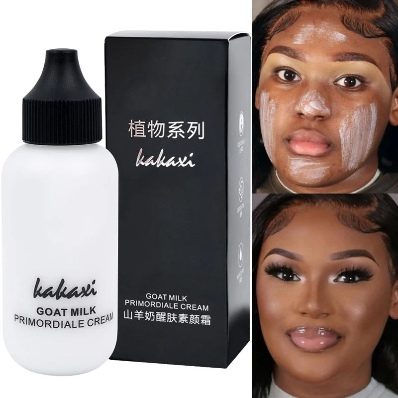 50ml Goat Milk Liquid Foundation Cream Waterproof Oil-control Cover Acne Base Cream Makeup Moisturize Matte Concealer Cosmetic