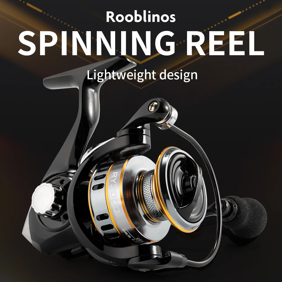 ightweight and Easy - Cast Rooblinos Reel: CNC Alu Spool, Sturdy Brass Pinion Gear