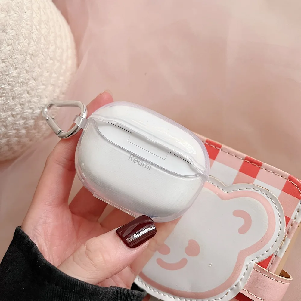 Силиконовый чехол с мультяшным цветком для Redmi Buds 5 Pro, прозрачный мягкий чехол для Xiaomi Redmi Buds 5 Pro, защитный чехол для наушников Funda