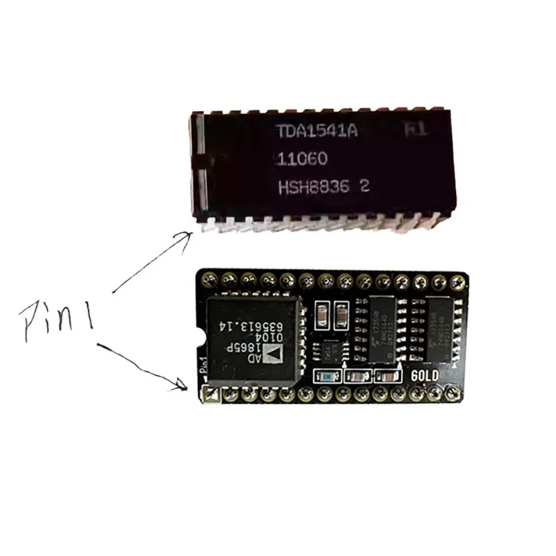 AD1864 AD1865 to TDA1541 Adapter Block for DAC Decoding Board