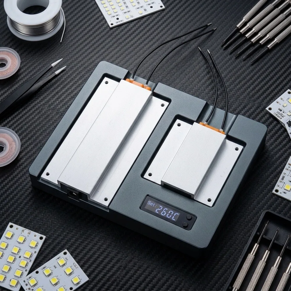 Thermostatic Heating Plate 400W Designed for Reliable LED Strip and Chip Soldering with Fast Thermal up to 260C