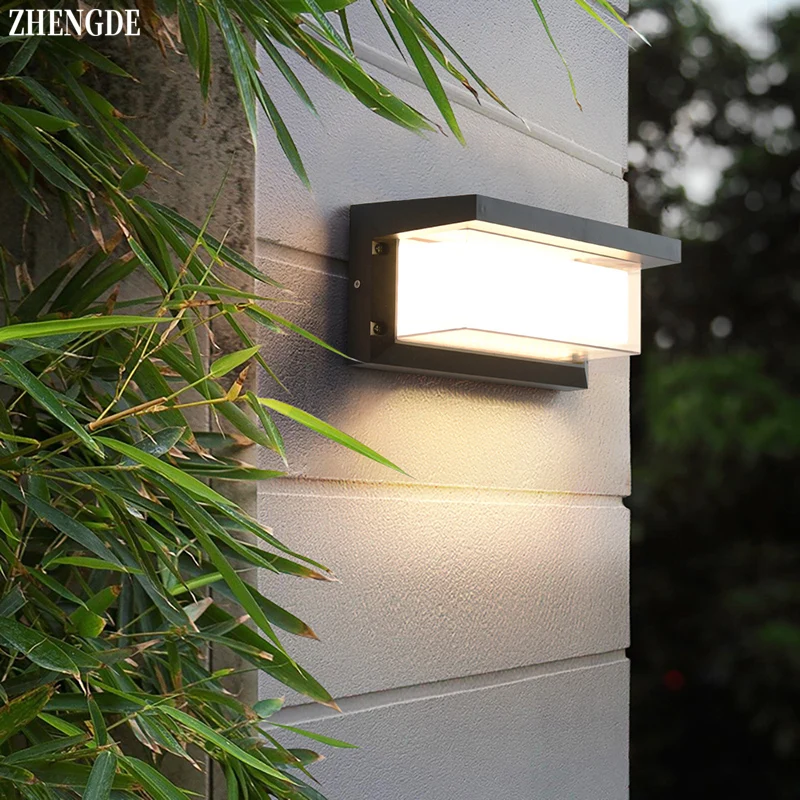 Outdoor LED Wall Light IP65 Waterproof Aluminum Wall Light for Home Stairs Bedroom Bedside Garden Corridor Lighting