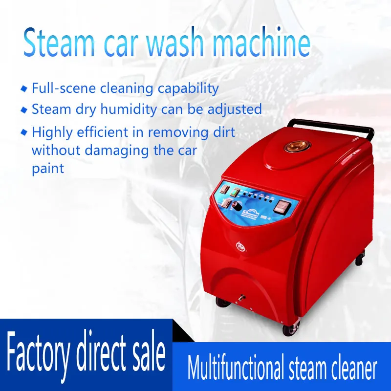 High-Temperature Electric Heating Steam Car Wash Machine New Condition Electric Powered Steam Pressure Cleaner Made of Plastic