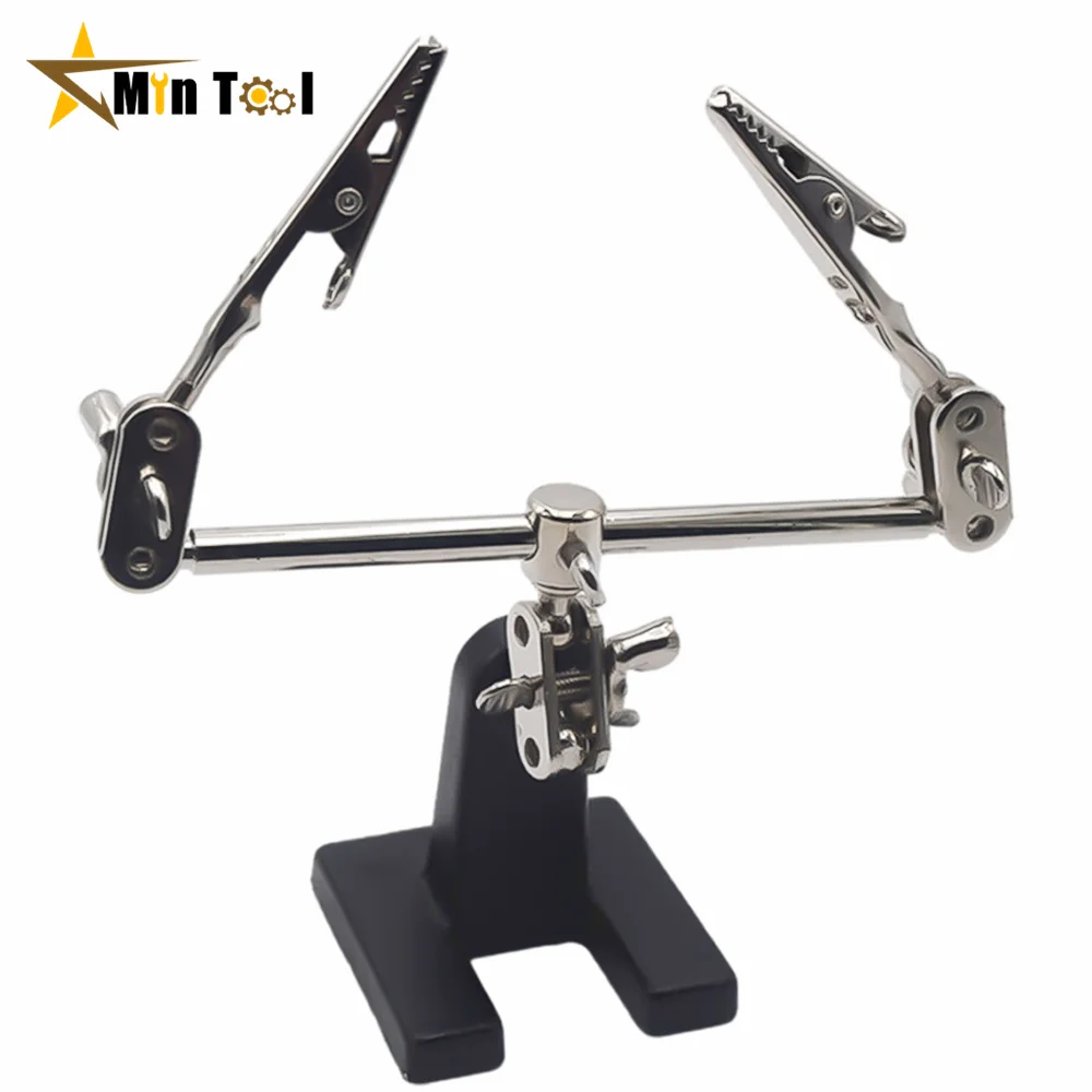 Welding Auxiliary Clip Electric Circuit Board Welding Iron Bracket Adjustable Magnifying Soldering Clamp Repair Tool