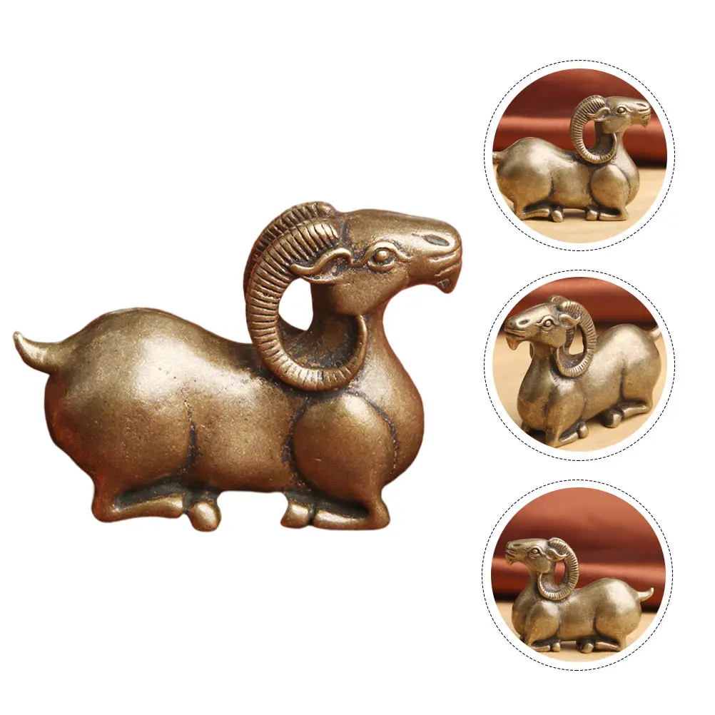 

Brass Goat Shaped Calligraphy Holder Copper Ink Pen Stand Brush Pen Rack Writing Brush Support Desktop Decor Storage Organizer