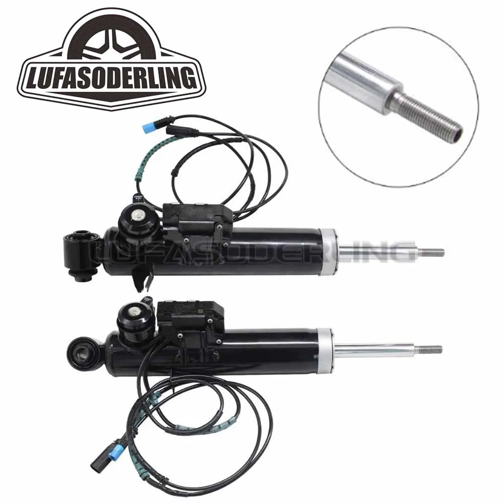 2x For BMW X5 E70 2007-2013 Rear Left+Right Air Suspension Shock Absorber w/ VDC Electric Sensor 37126794541 37126794542 New