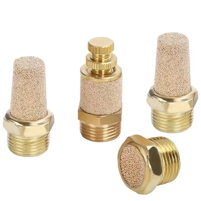 10Pcs PST-01 PST-02 PST-03 PST-04 PST-06 PST-08 Pneumatic Exhaust Muffler Brass Fitting Noise Filter Reducer Connector