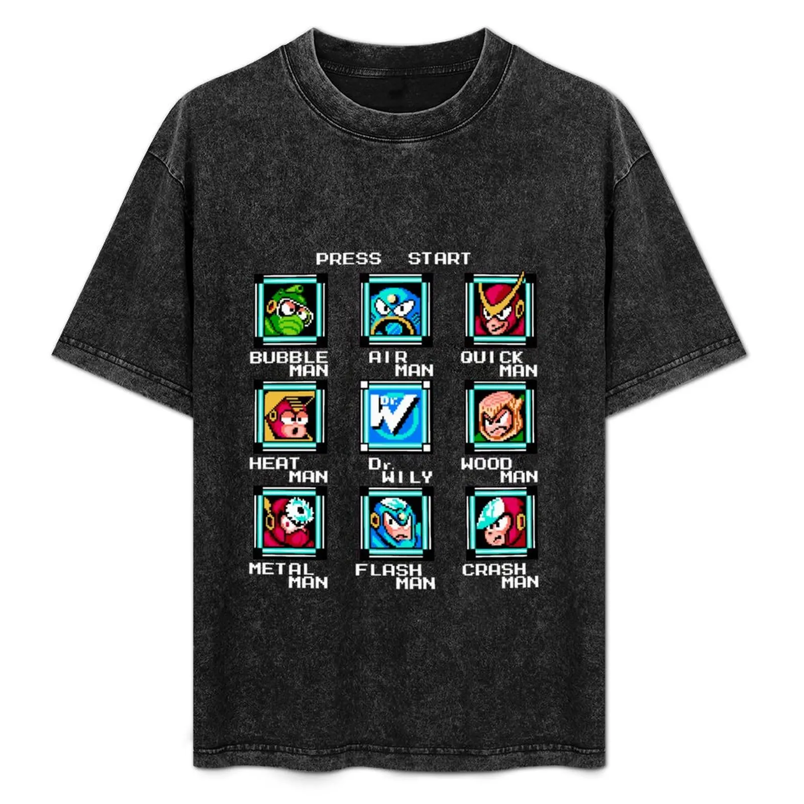 Megaman 2 stage select T-Shirt shirts graphic graphic shirts men clothings