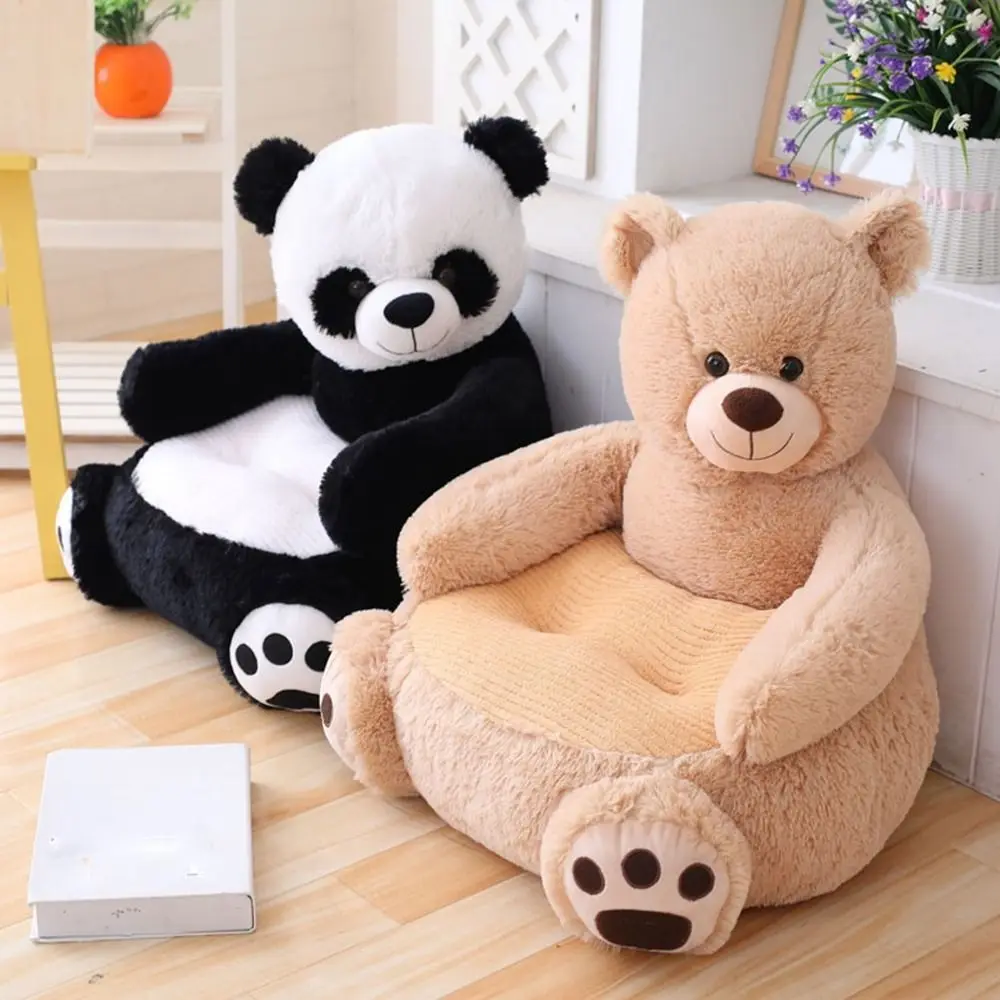 

Small Panda Cartoon Sofa Chair Bear Duck Animal Soft Cartoon Lazy Sofa Cover Comfortable Ergonomic Cotton Washable Sofa