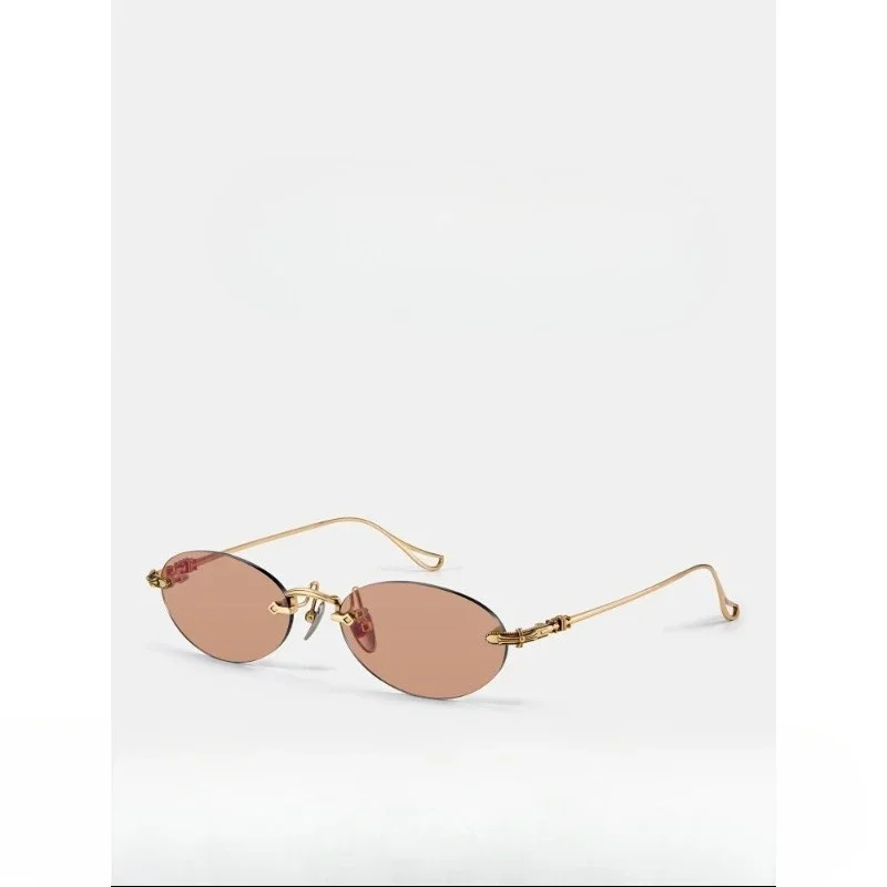 Myopia sunglasses, astigmatism oval rimless glasses frame