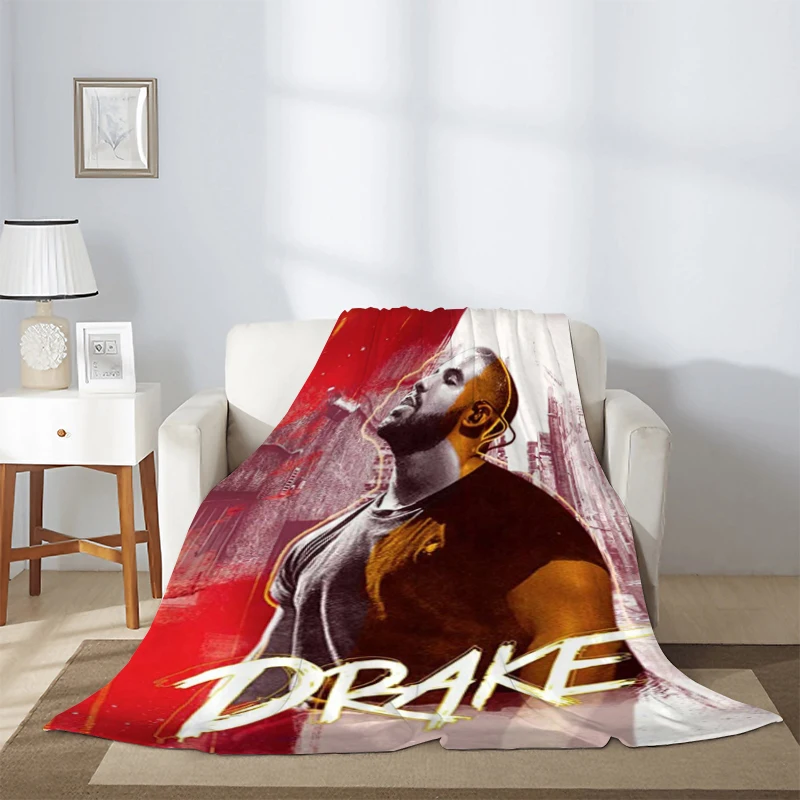 

Hip Hop Decorative Sofa Blanket Rapper Drake Fluffy Soft Blankets & Throws Microfiber Bedding Knee Winter Warm Fleece Nap Custom