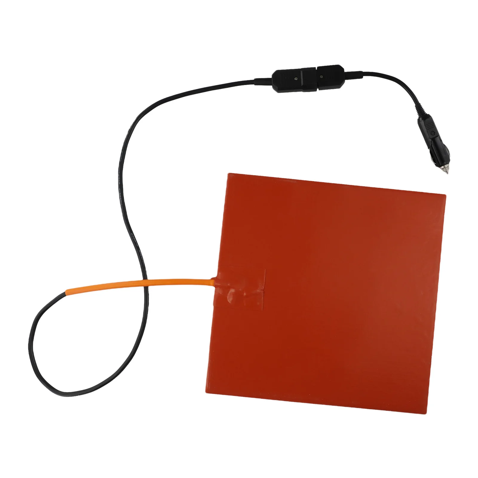 1 200 C 12V Silicone Heating Pad Detachable Cord Heater Temperature Instrument Heating Pad Safe Temperature Control