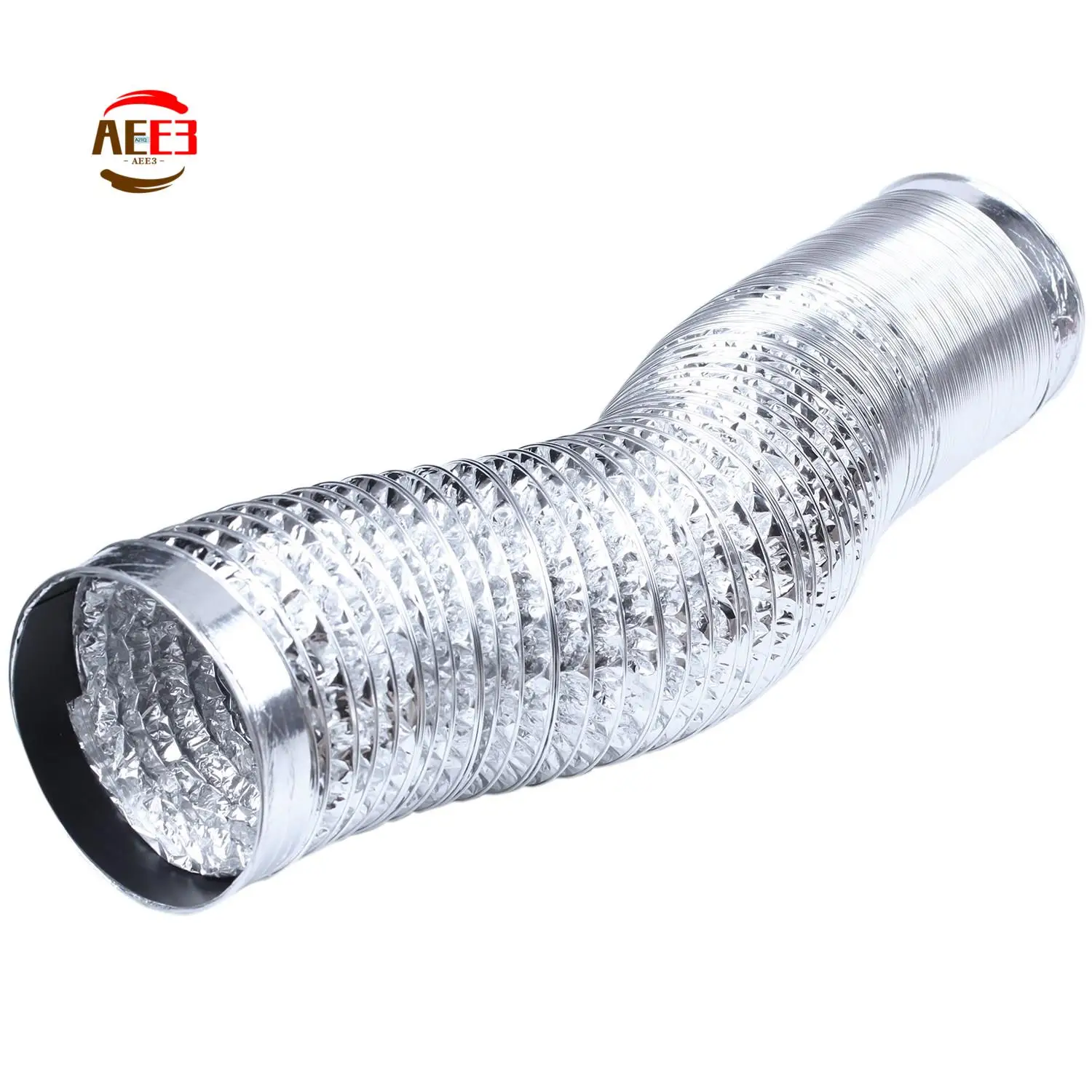 

AEE3-3 длина метра 100 мм/4 дюйма система свежего воздуха гибкая алюминиевая выхлопная труба шланг вентиляционной трубы для ванной комнаты