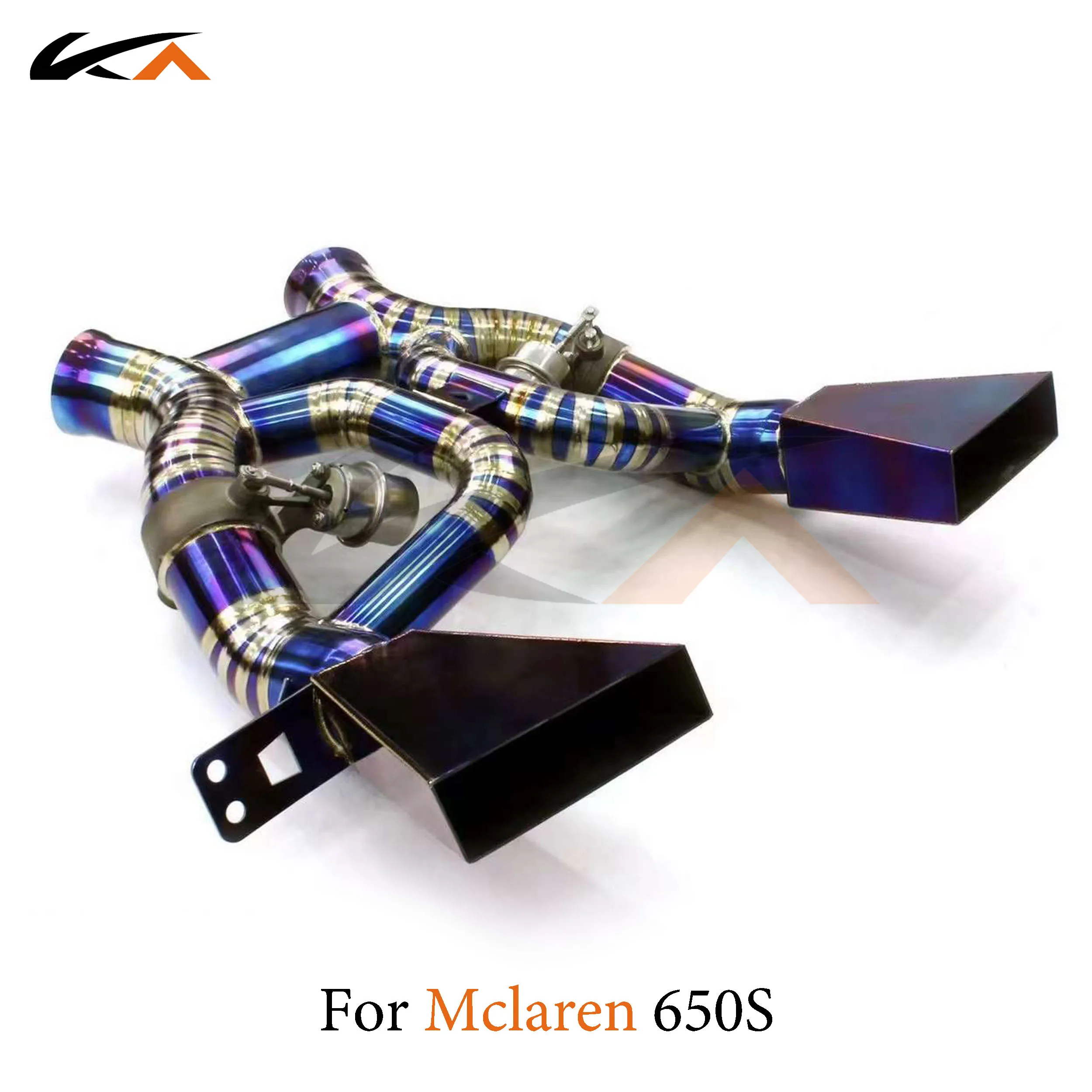 KA Tuning exhaust system titanium alloy catback for McLaren 650S performance auto parts straight pipe valve tips sport sounds