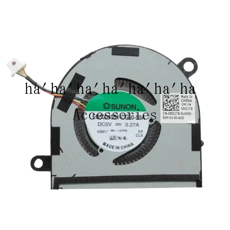 WYORESY New  Laptop CPU Cooling Fan For Dell Latitude 14 7400 P100G001 9410 2-in-1 DC28000M3SL EG50040S1-CG90-S9A  09D1T8