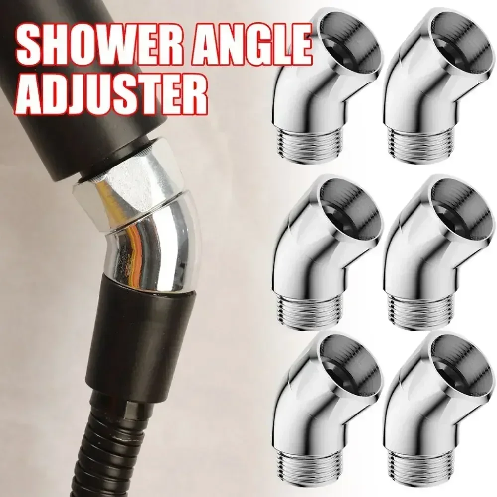 135 Degree 1/2-inch Elbow Showerhead Angle Adjuster Shower Angle Controller Shower Elbow Adapter Shower Arm Extension Connector
