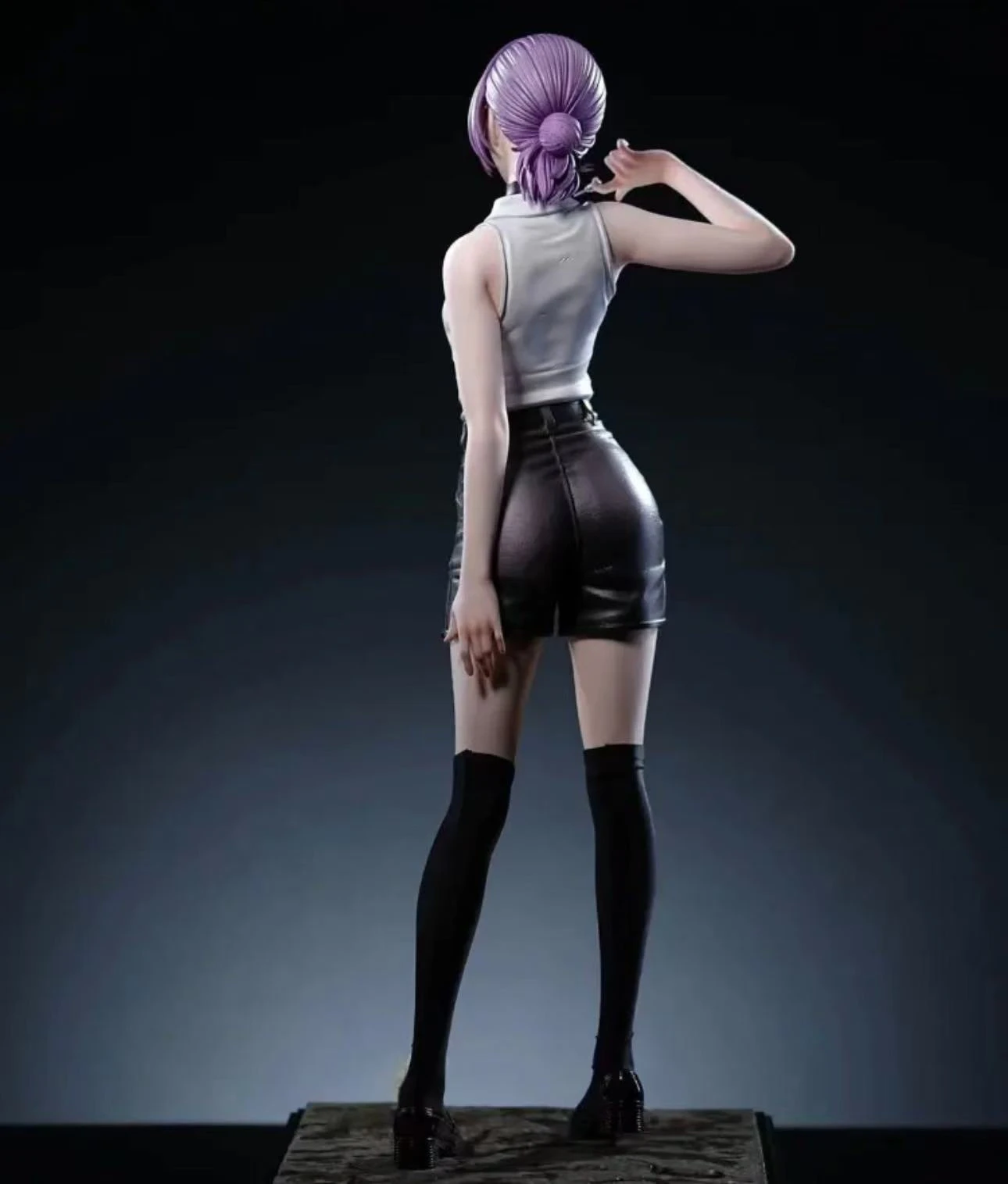 بالمنشار رجل ريز ريس الشيطان سلسلة مثير فتاة بولي كلوريد الفينيل تمثال أنيمي تمثال نموذج سطح المكتب حلية جمع اللعب هدايا عيد الميلاد #3