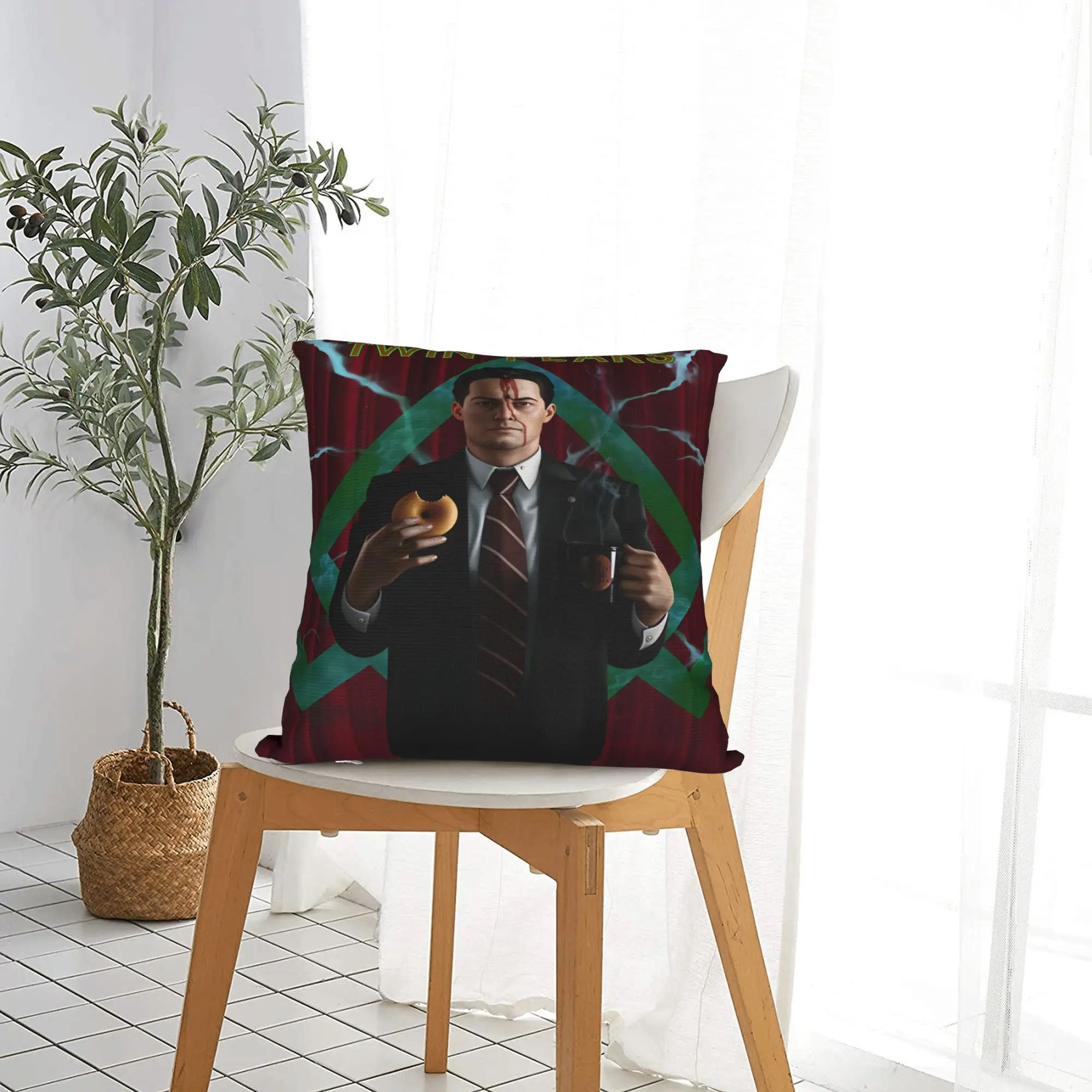 Twin Peaks F-Fire Walk Me  Pillow Case  Print Pillow Cover Morden Pillowcases For Sofa Couch Bed Living Room