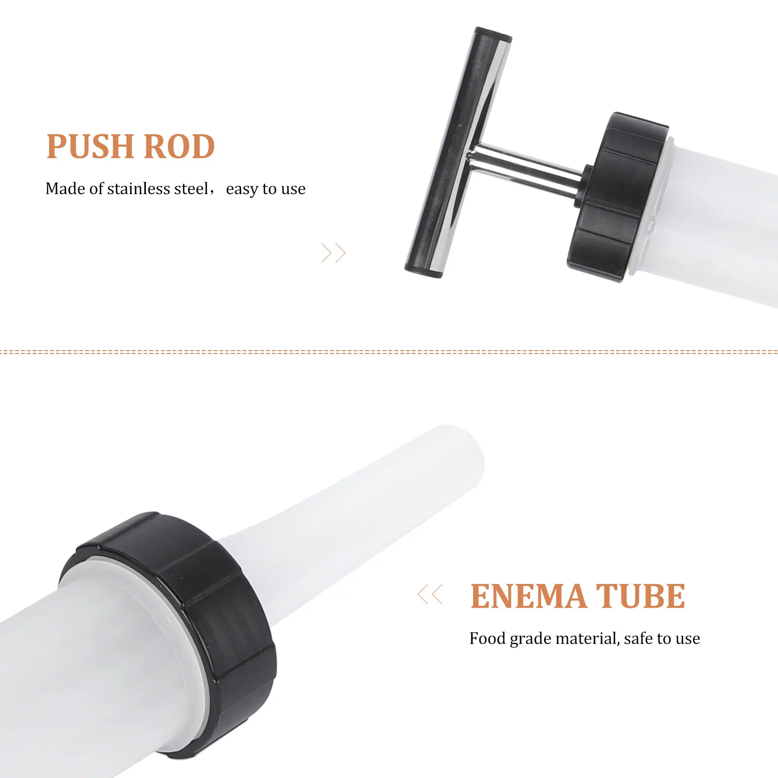 

Manual Sausage Kit Food Grade Safe Homemade Turkey Pork Filler Tube Machine Sausage Filler Tube Steel Tools Kitchen