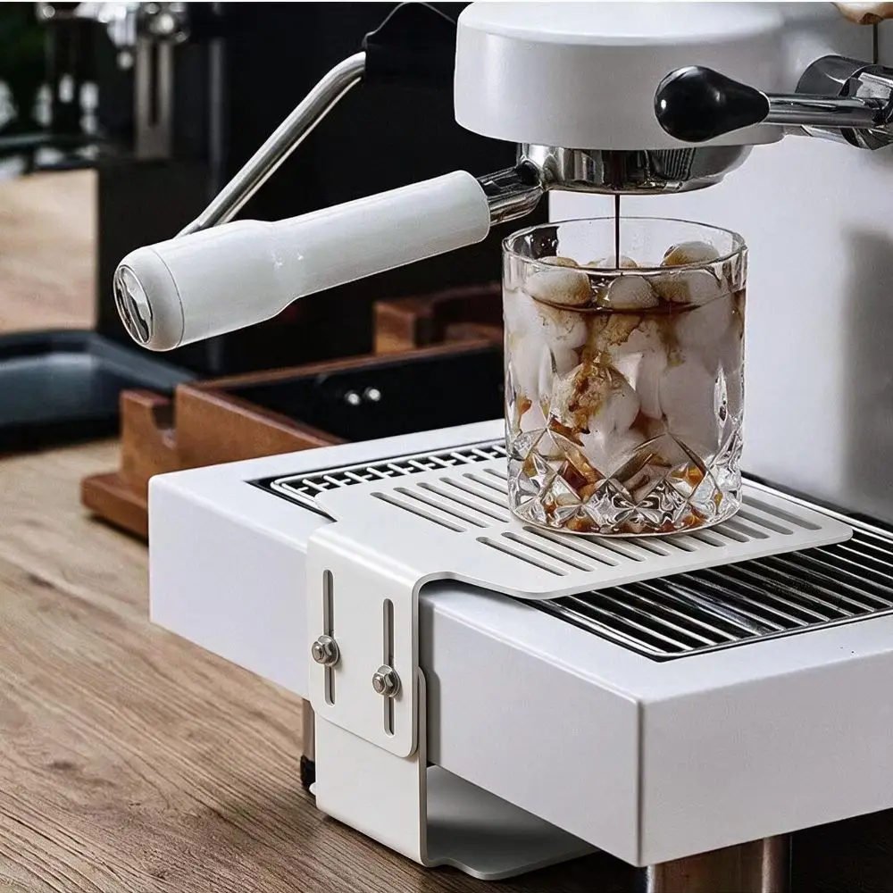 Adjustable Height Coffee Scale Stand Carbon Steel Hollow Drainage Coffee Electronic Scale Bracket Corrosion-resistant